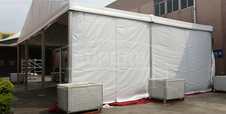 events tent with decoration lining