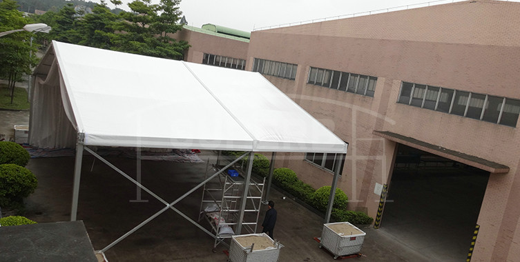 events tent with decoration lining
