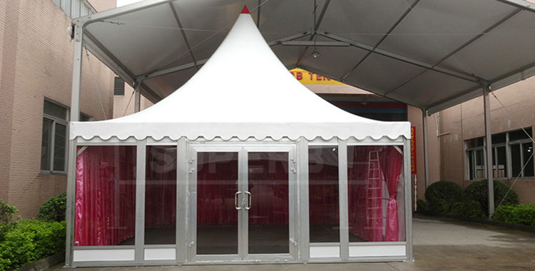6x6m  New Design High Quality Pagoda Tent With Glass walls – PA series