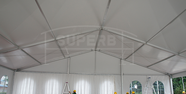 wedding tent with decoration